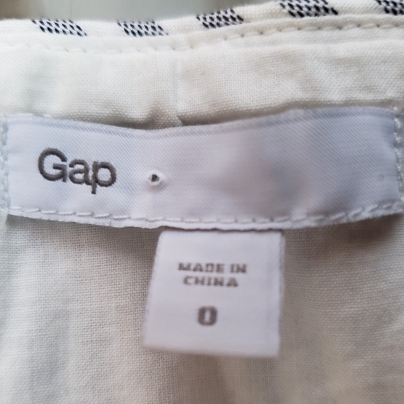 Gap Blue & White Pinstrip Strapless Dress - Size 0 - Picture 3 of 5